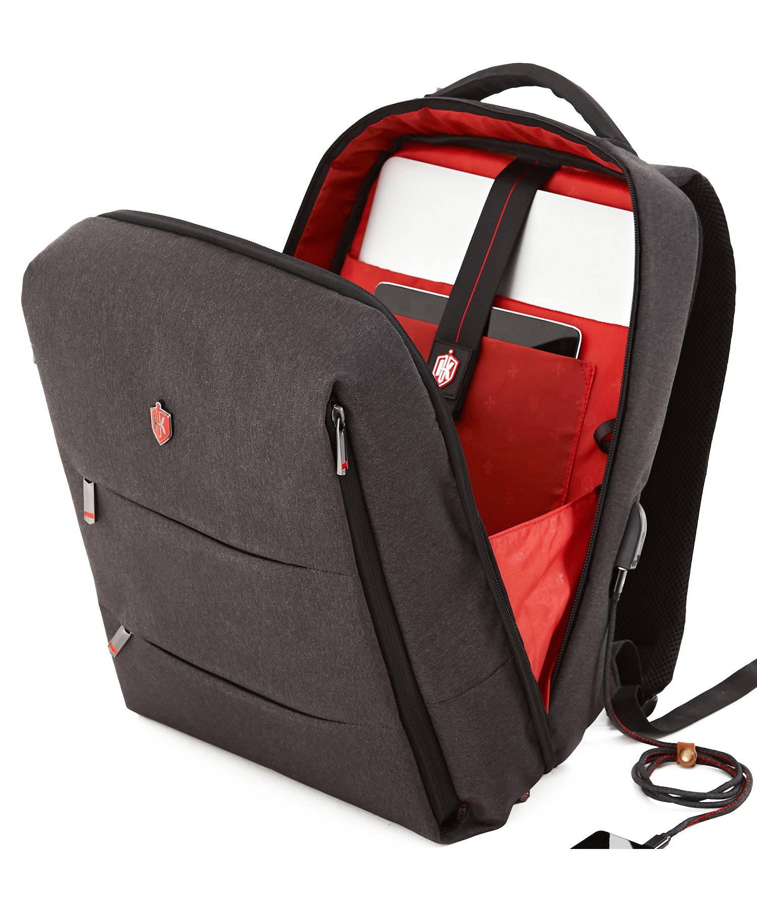 small formal backpack compartment