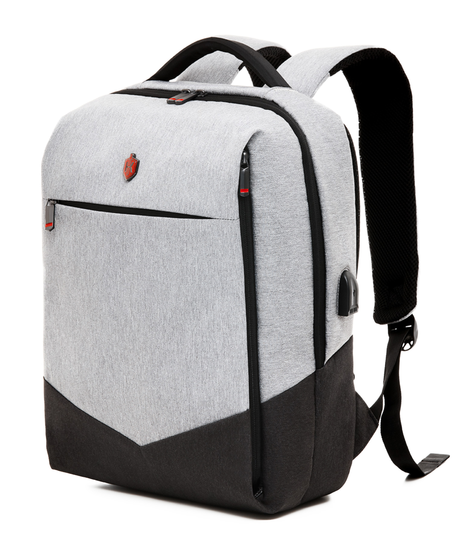 Business Formal Backpack Modern Light Grey Krimcode