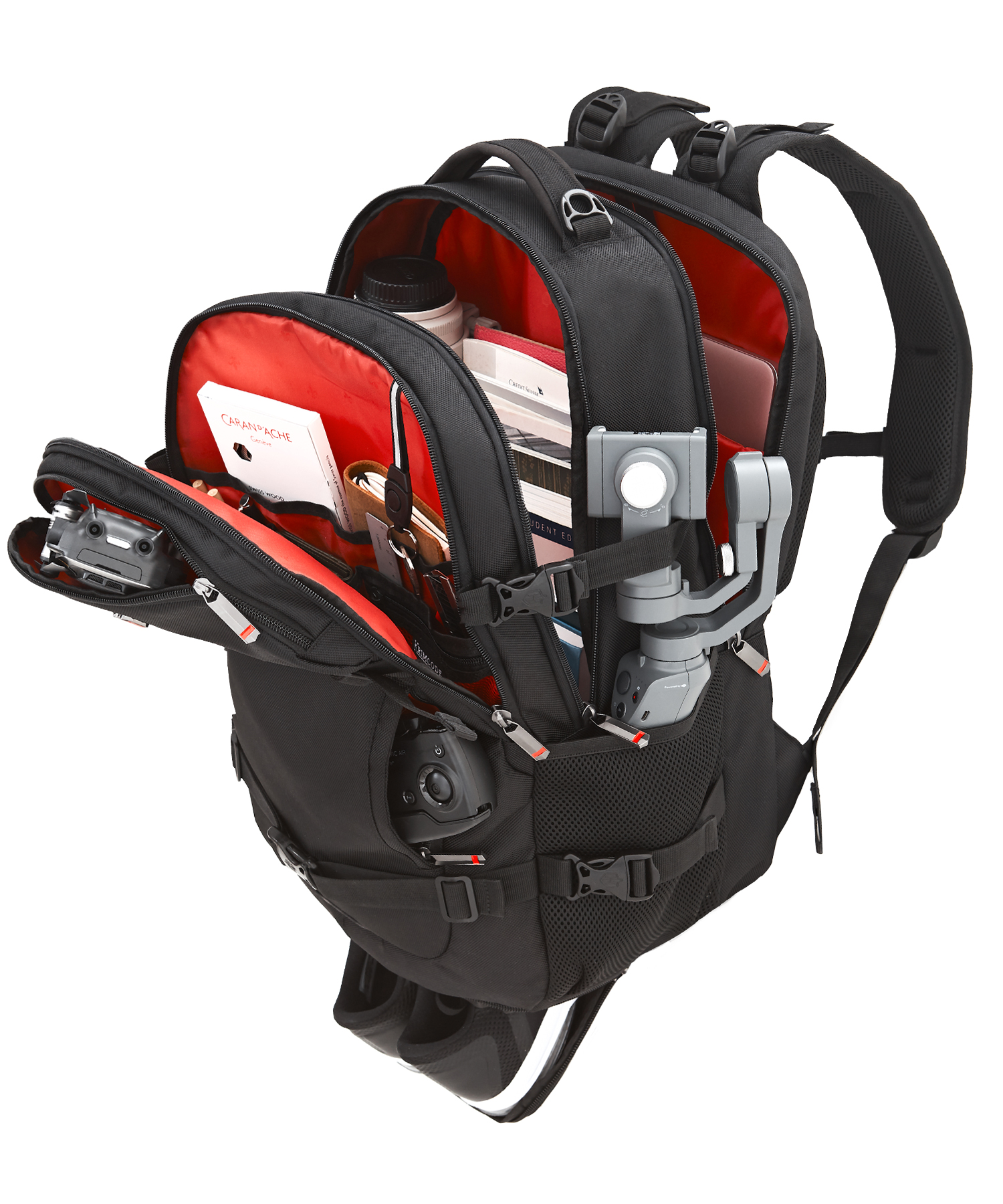Krimcode Street Casual Notebook Backpack - KSTB14-1N0SM - Detail 2 packed backpack